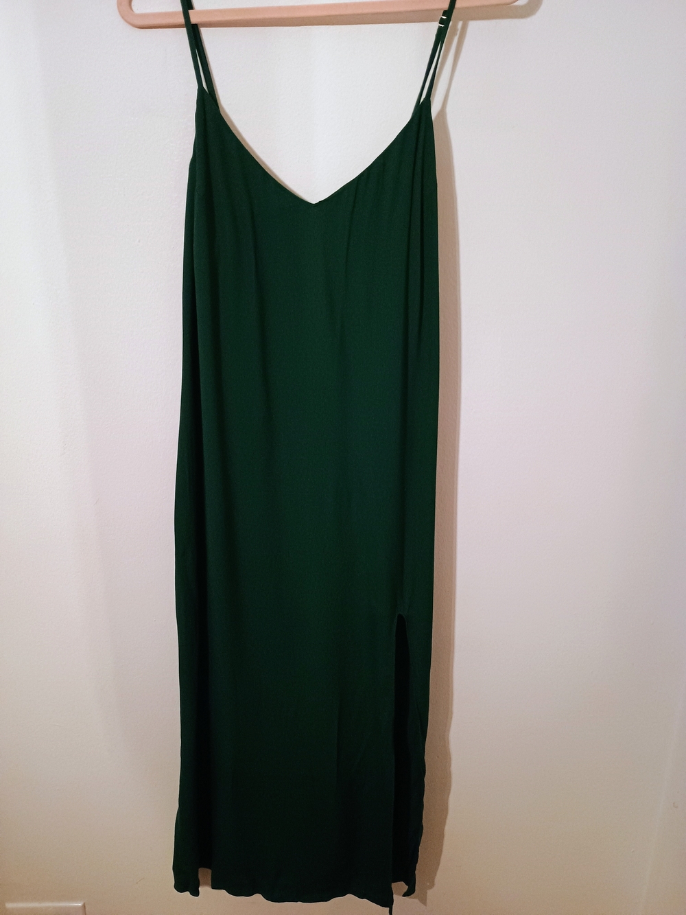 Reformation Deep Green Slip Dress Women's Size 10